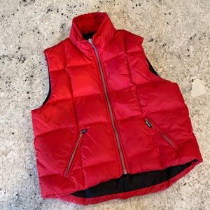 Red Down Vest S